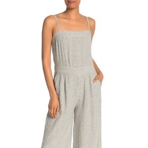 SUSINA stripe linen jumpsuit - Size XL
